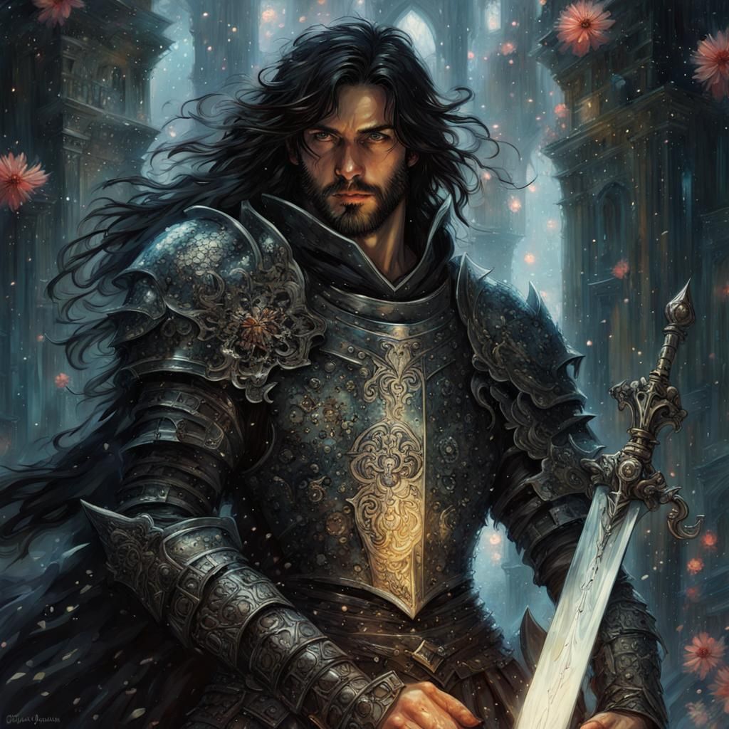 Elden Ring Knight in High Gothic Dark Fantasy