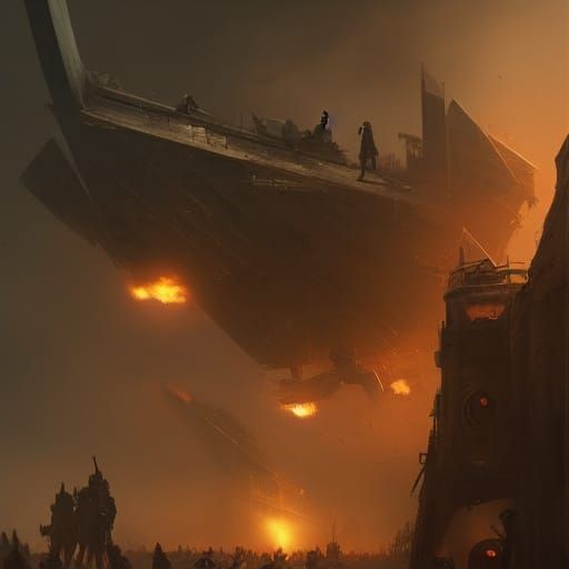 Epic Last Stand: Dark Fantasy Concept Art