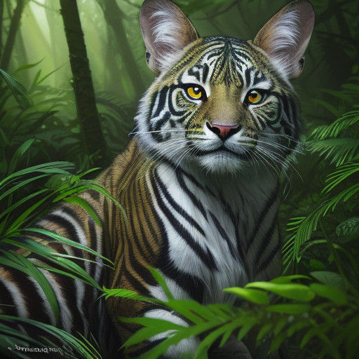 Hyperrealistic Forest Scene with Adorable Baby Animals