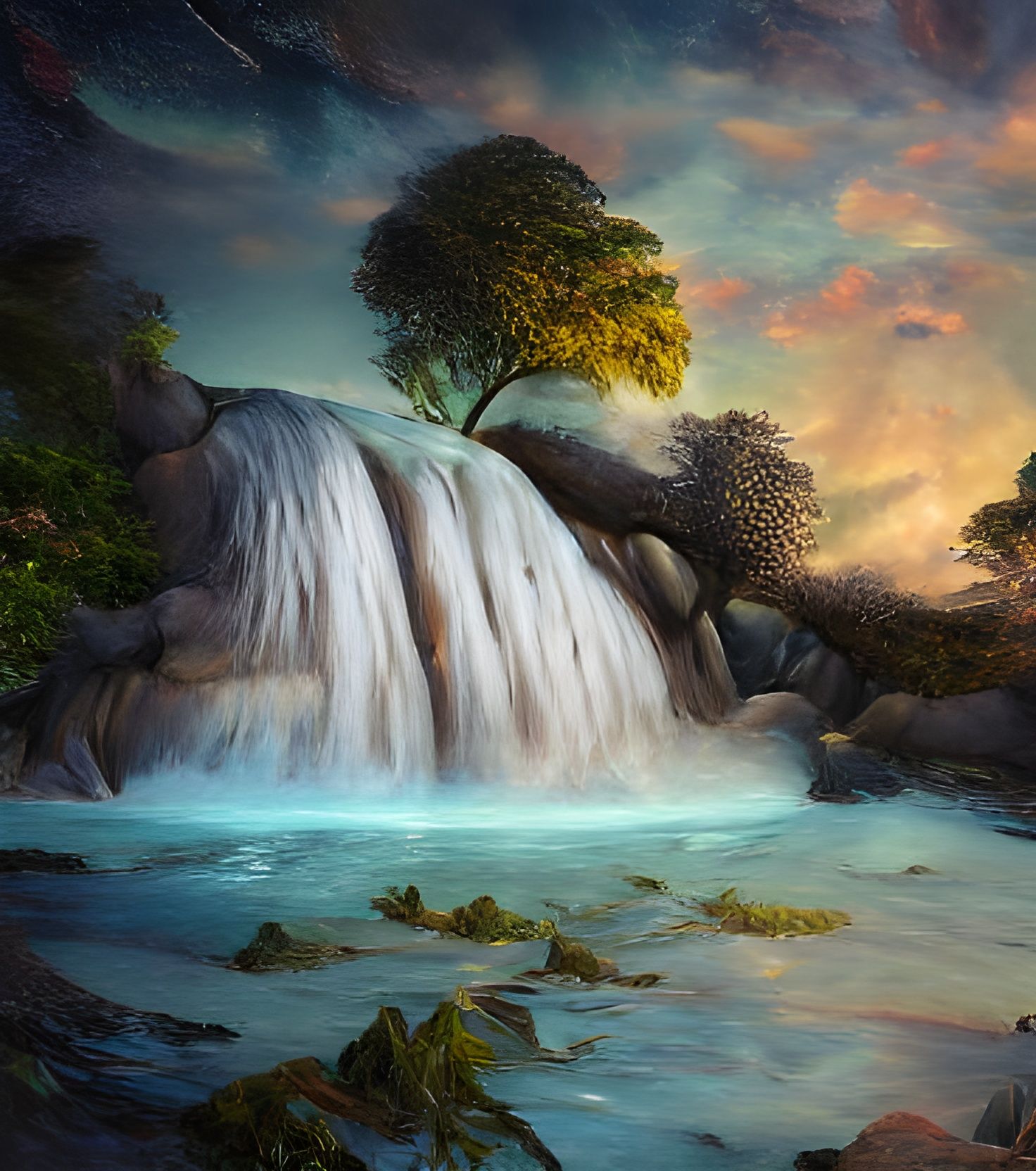 Spectacular Natural Beauty in Detailed Digital Illustration