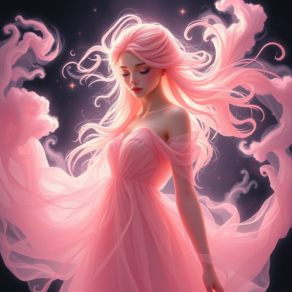 Whimsical Princess in Ethereal Glow
