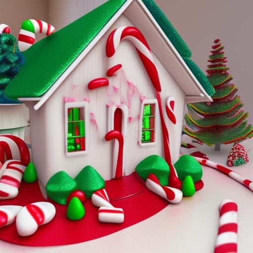 3D Candy House in Candyland