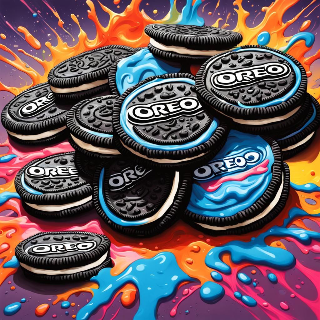 Graffiti Art Oreo Package in Street Art Style
