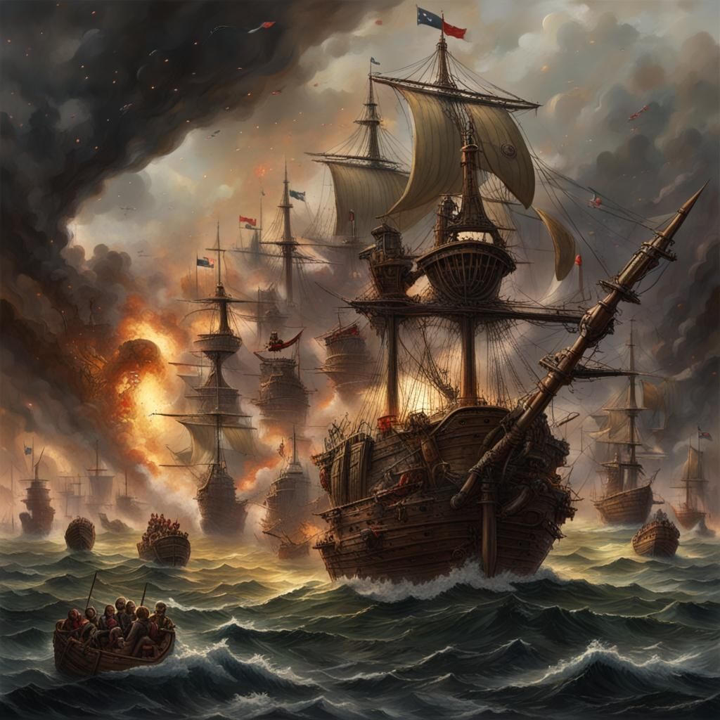 Galleons Attack Death Star in Epic Space Battle