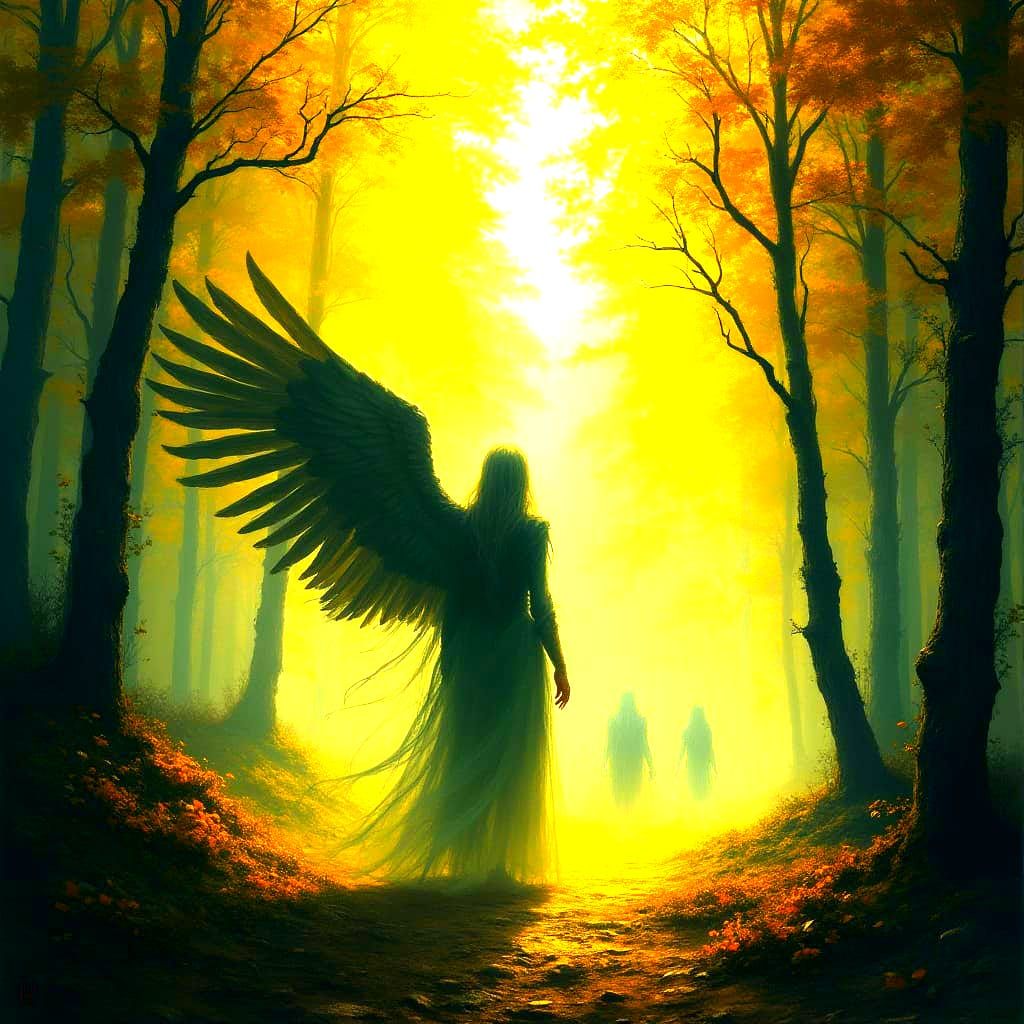 Ethereal Guardian of the Threshold: A Hauntingly Beautiful S...