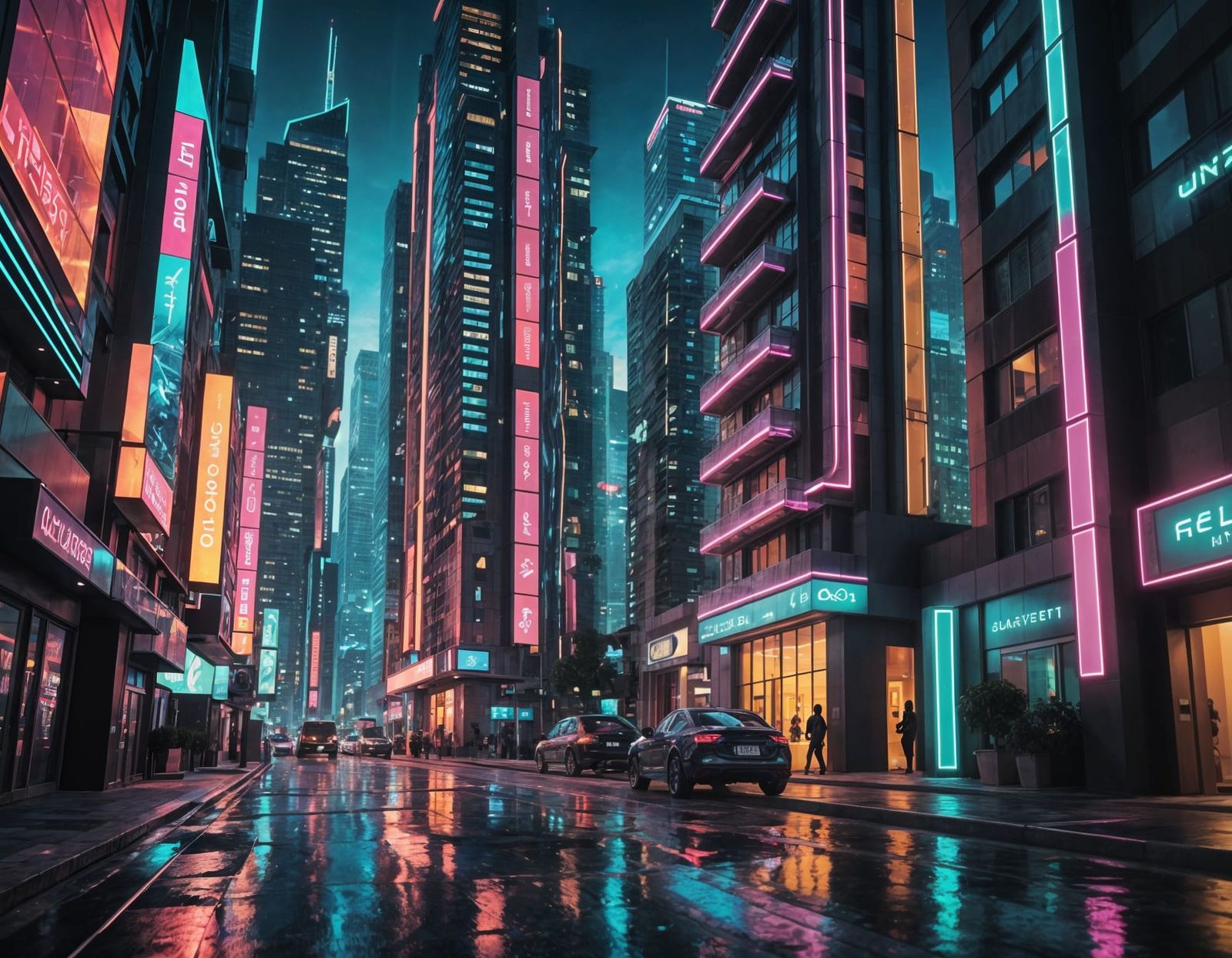 Futuristic Street with Modern High-Definition Houses