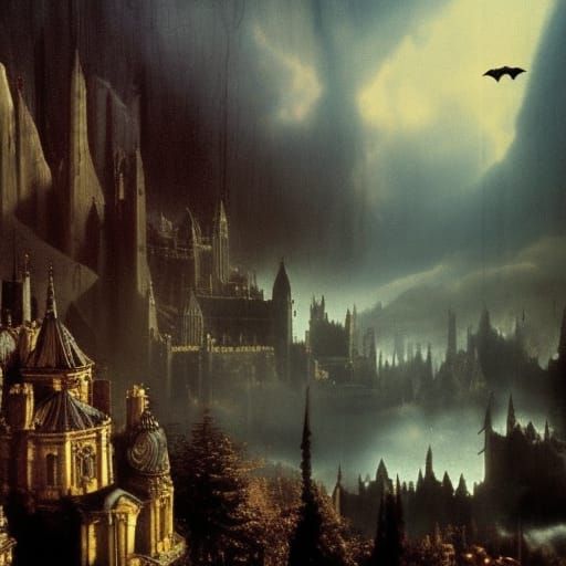 Epic Cinematic Dracula Digital Matte Painting