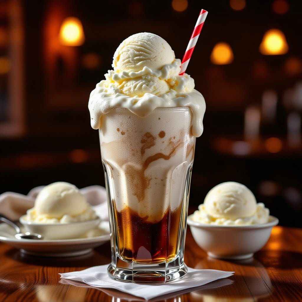 Root beer float