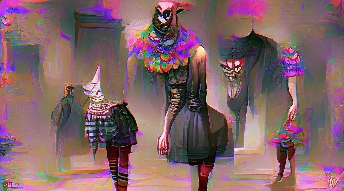 Surreal Dark Fantasy: Absurd Outfit Conundrum
