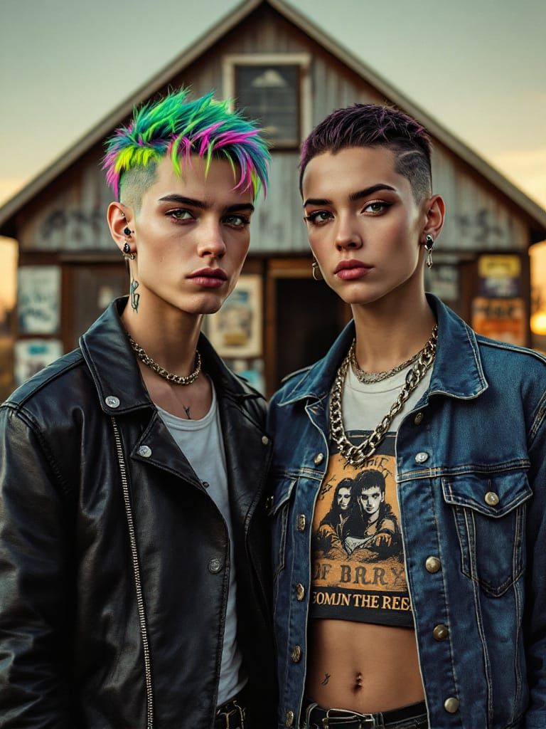 Gen-Z American Gothic Reimagined with Edgy Style