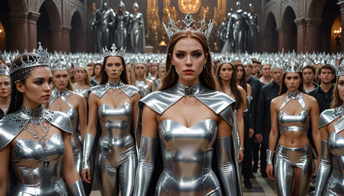 Silver Goddess Reigns in Latex Temple