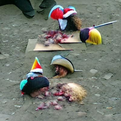 Decapitated Corpses in Funny Hats: A Macabre Vision
