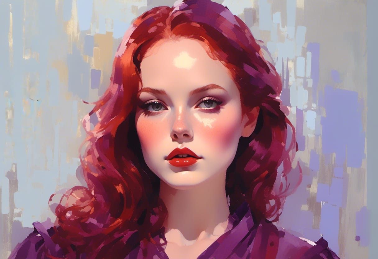 Jessica Rabbit in a Luminous Dreamlike Painting