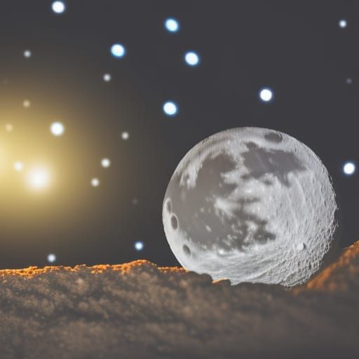 Crescent Moon in Sharp Focus, Professional Photography