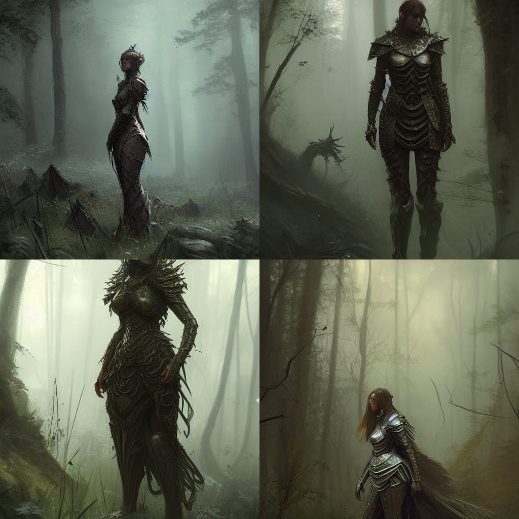 Knight Armor Dress Reclaimed by Nature