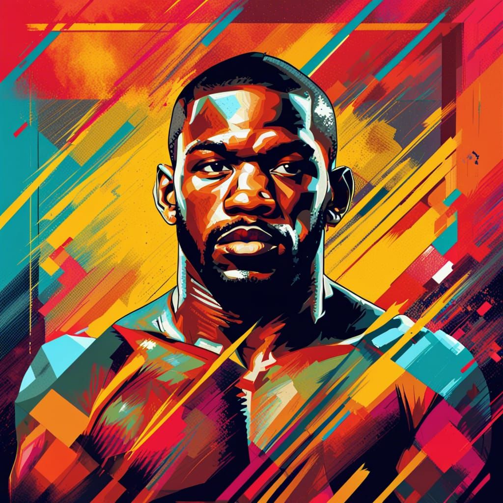 Jon Jones UFC Pop Art Screen Print