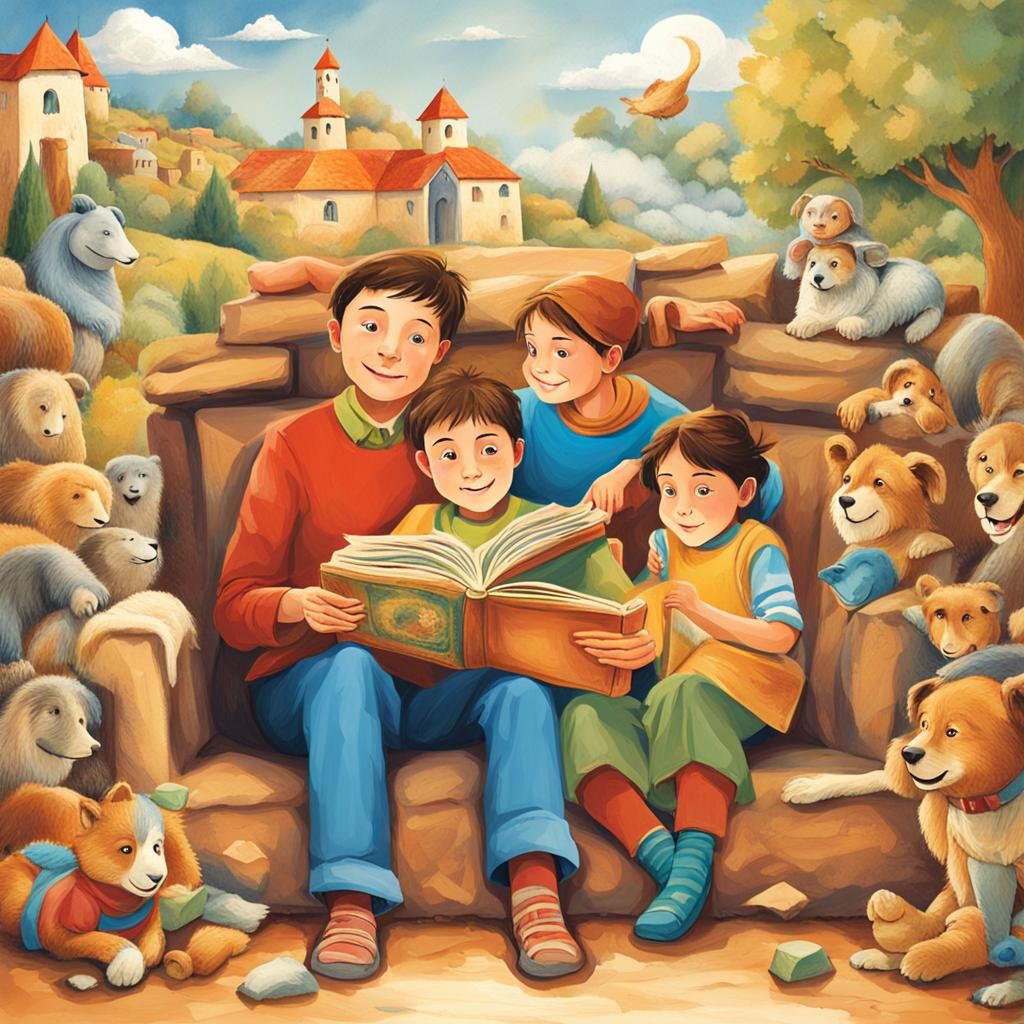 AI Generated Children's Story Illustration