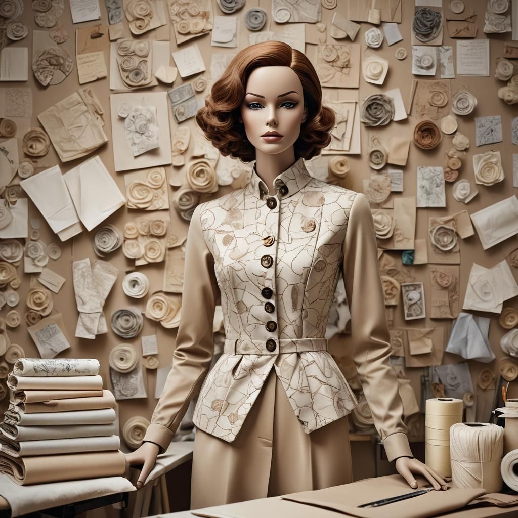 Modern Outfit on Mannequin in Fashion Photography Style