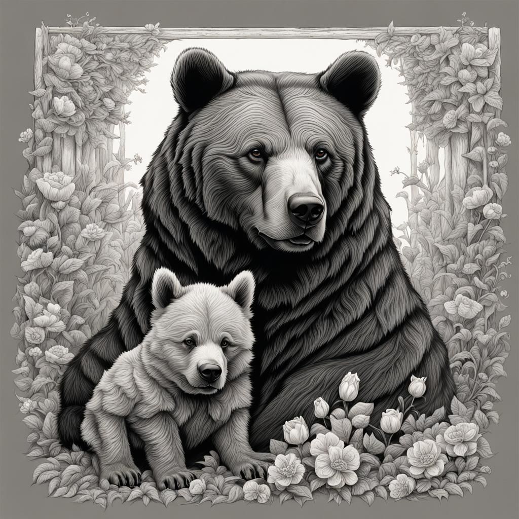 Bear and Dog: An Enchanting Portrait