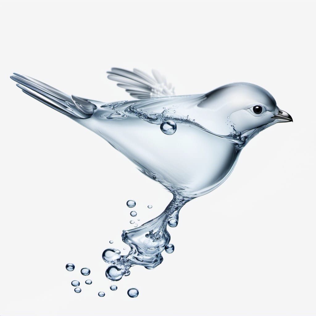 Transparent Water Bird Image