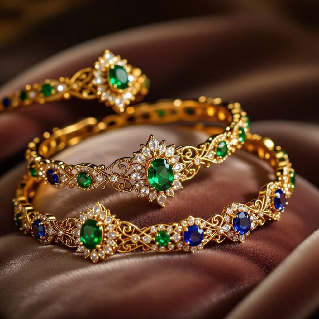 Luxury Filigree Jewelry with Gemstones