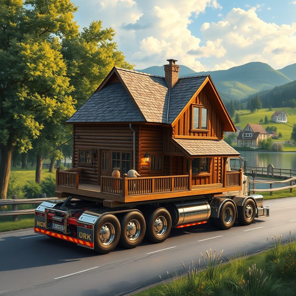 Charming House Transports to Quaint Village Amidst Lush Land...