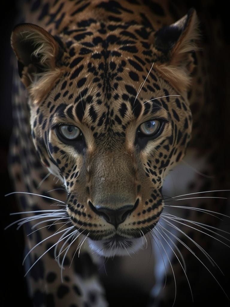 Leopard Portrait in Realistic Style