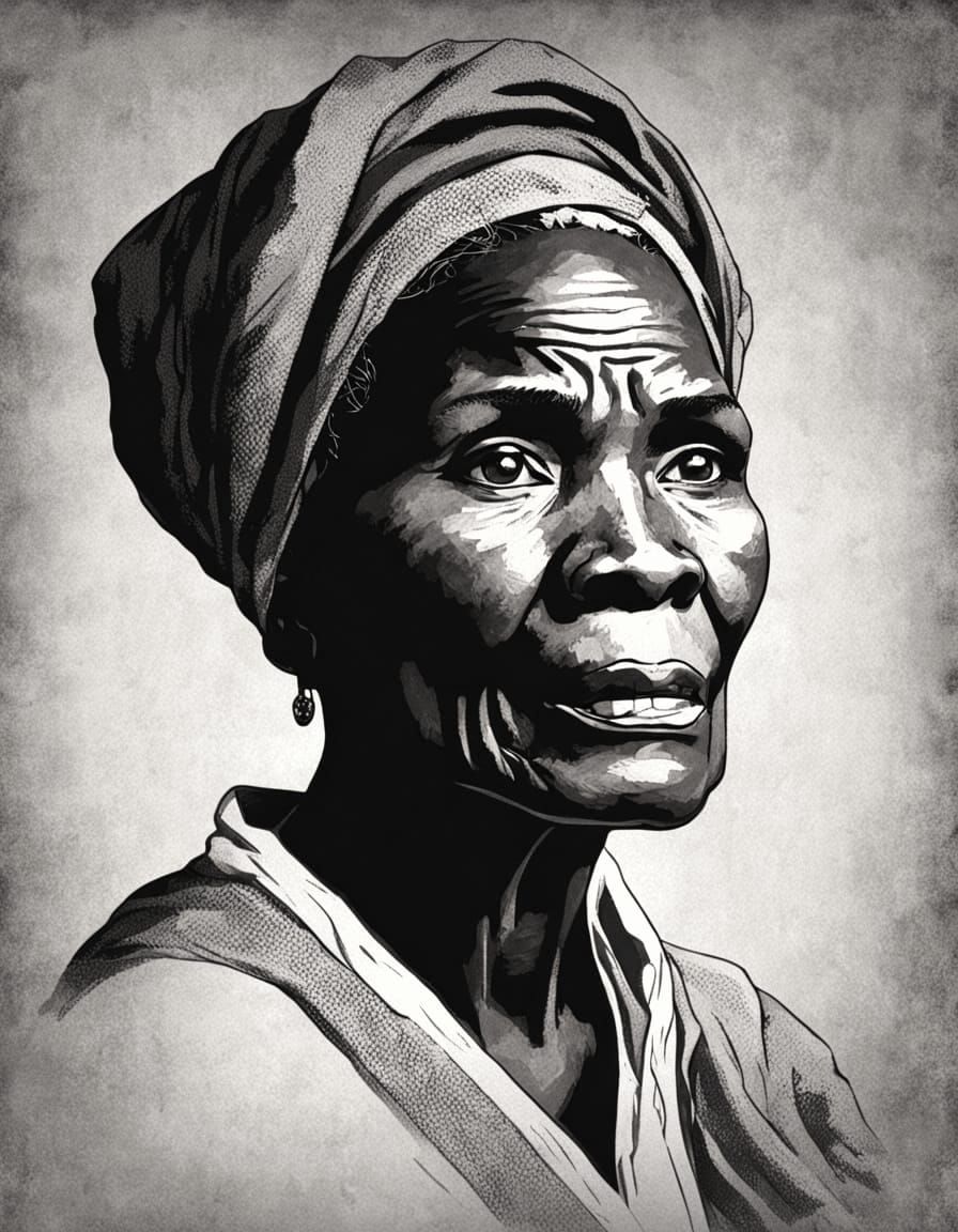 Powerful 19th-Century Portrait of a Resilient Black Woman in...