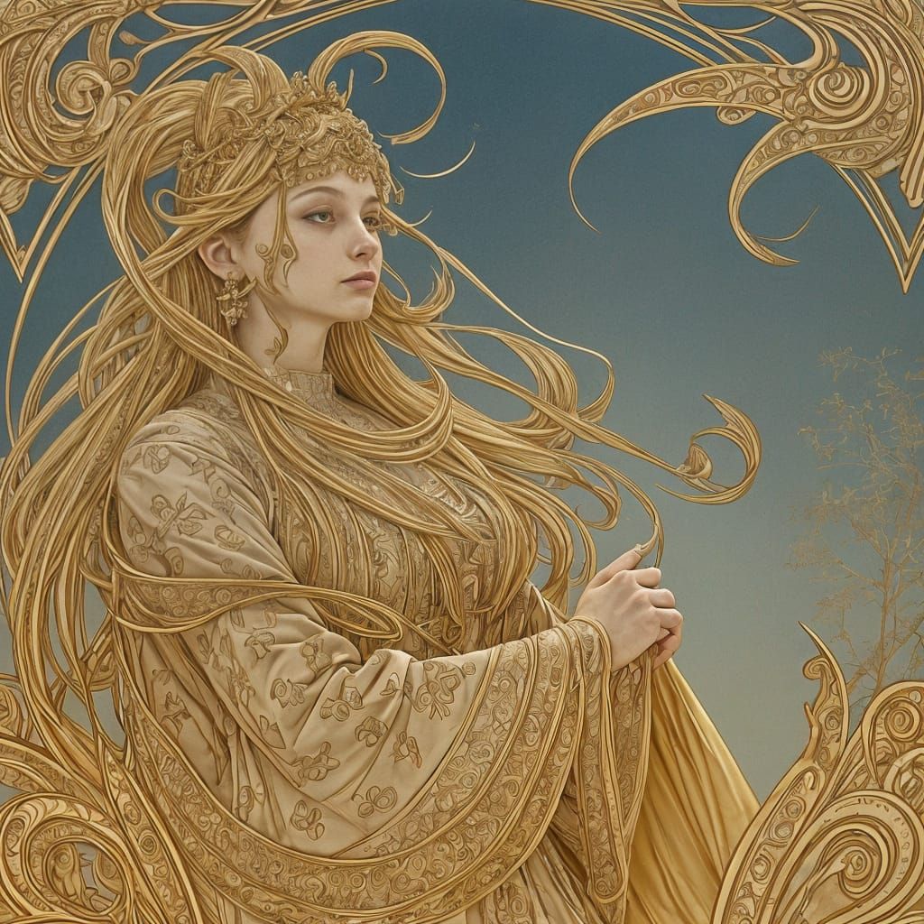 Elegant Calligraphy in Hyperrealistic Style