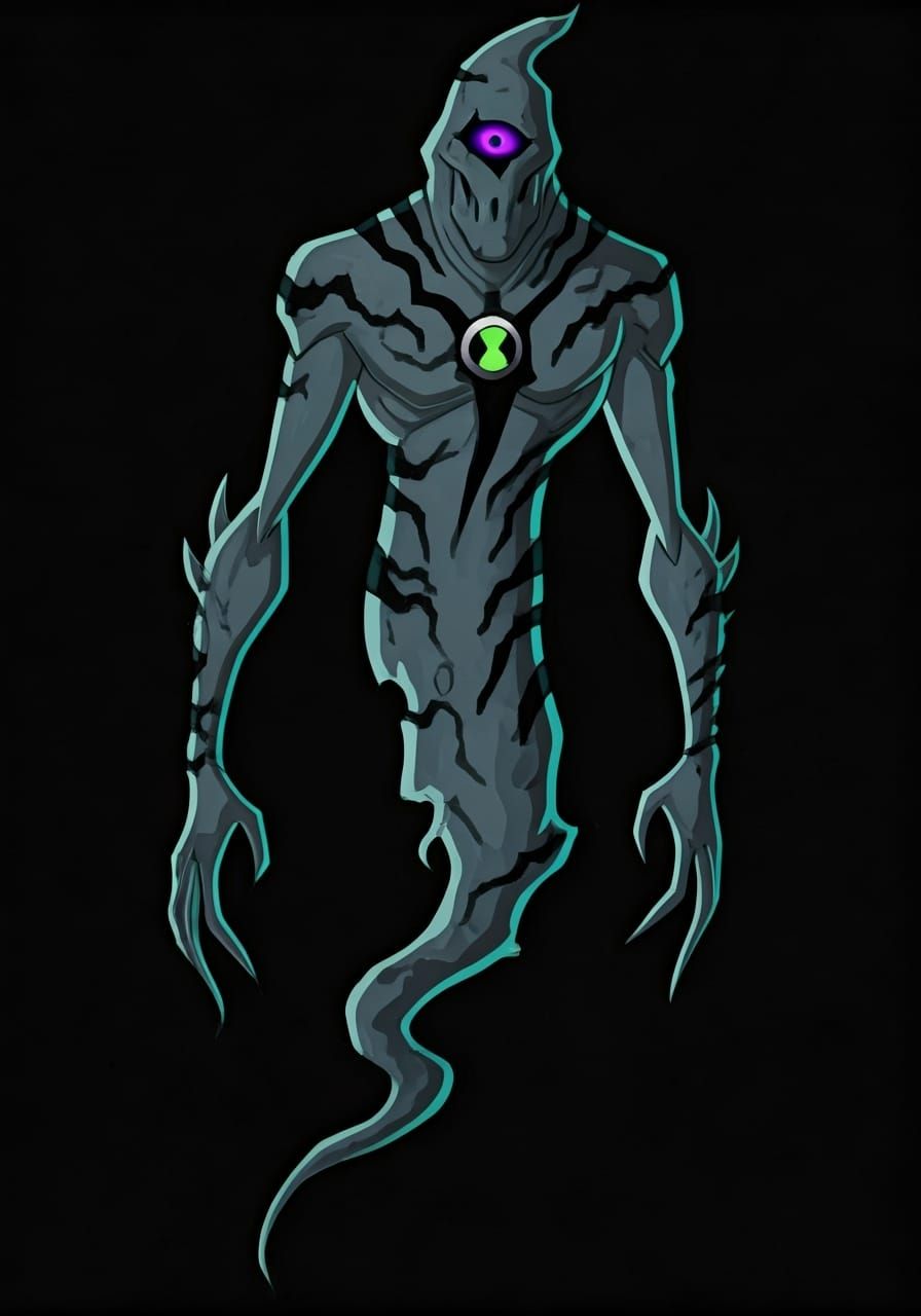 Ghostly Being with Purple Eye