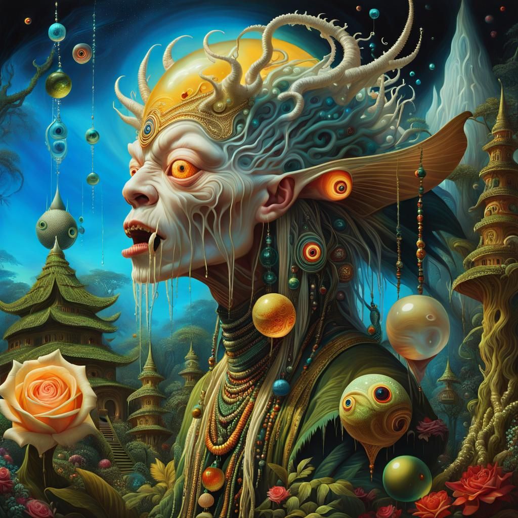 Heart Eclipse Dreamscape in Surreal Digital Painting