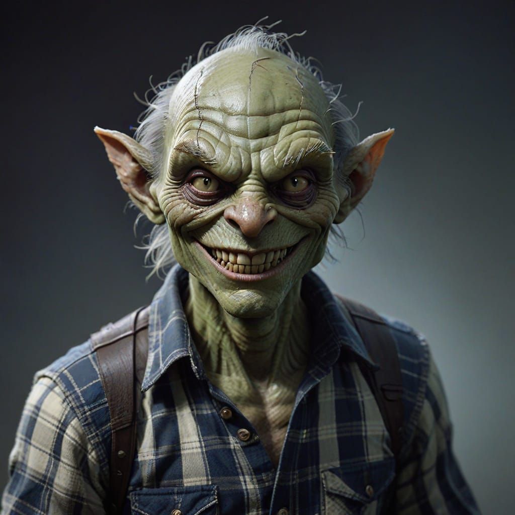 Sinister Goblin Portrait by Greg Rutkowski