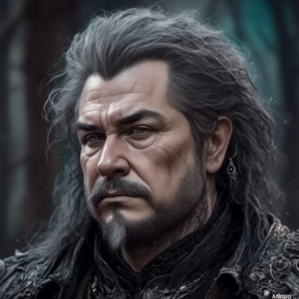 Detailed Portrait of a Tired Middle-Aged Man