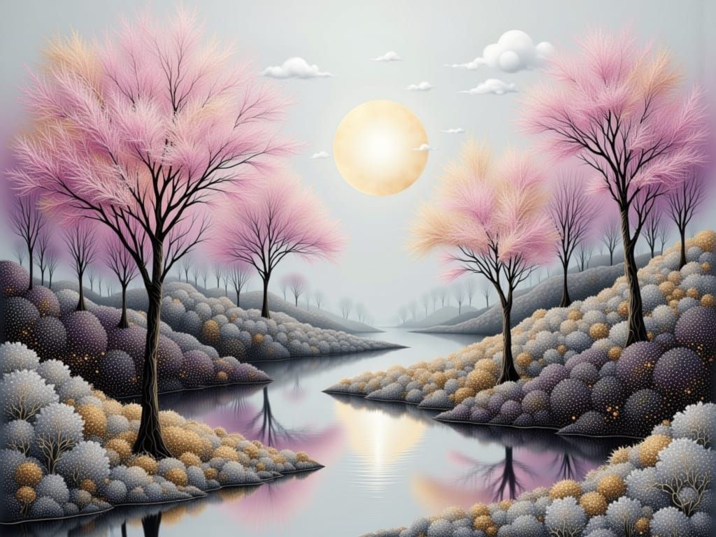 Inclination towards pink