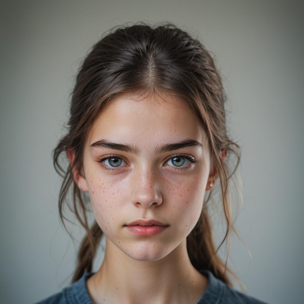 Distorted Portrait of a Model with Glitch Effects