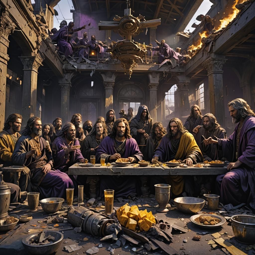 Gothic Last Supper in Post-Apocalyptic Art