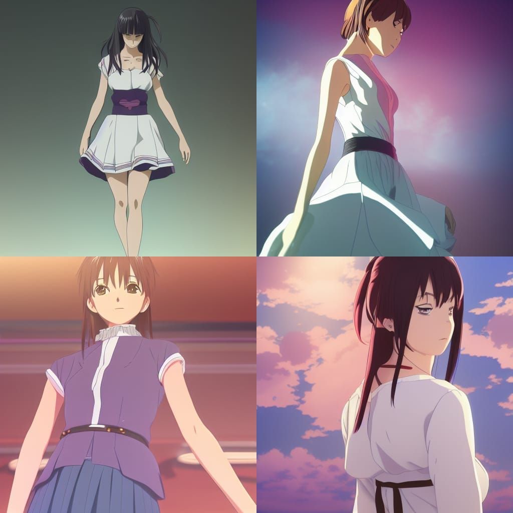 Anime-Style Bunny Girl Dancing on a Table