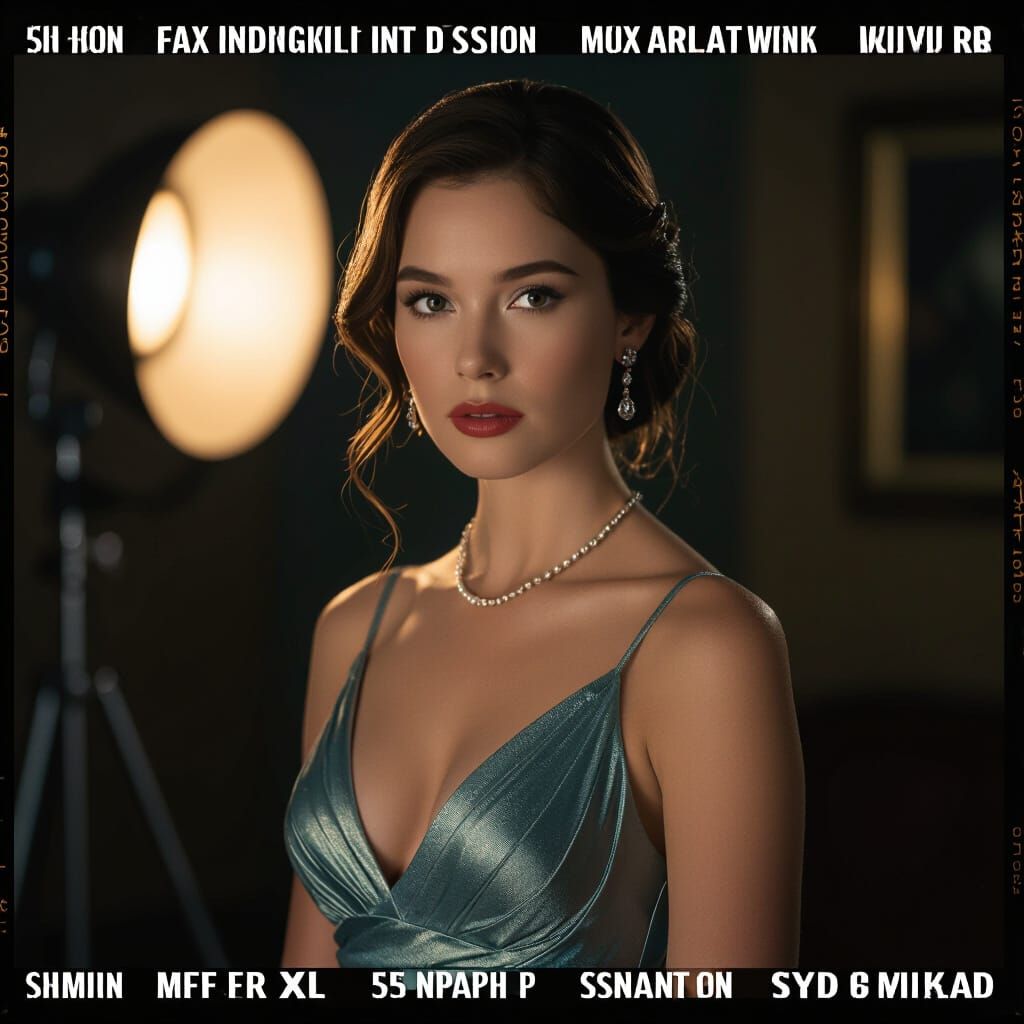 Elegant Woman Portrait in Cinematic Film Style
