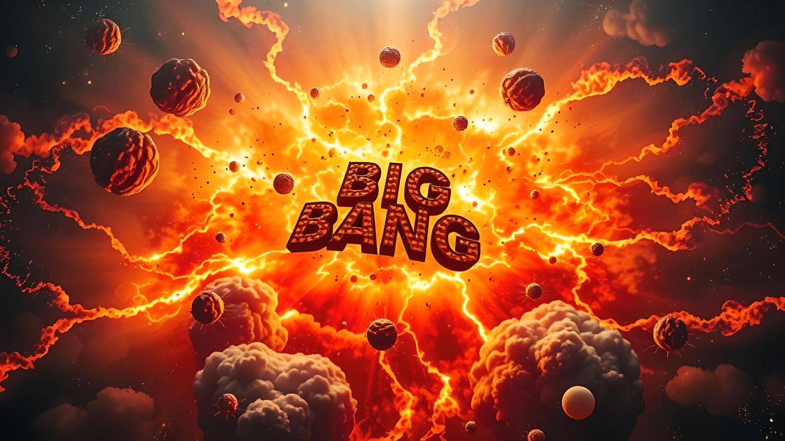 Cosmic Explosion Reveals 'BIG BANG' in Photorealism