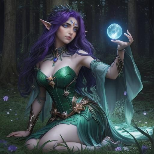Elf Maiden Lysirelle in Tranquil Forest Realm