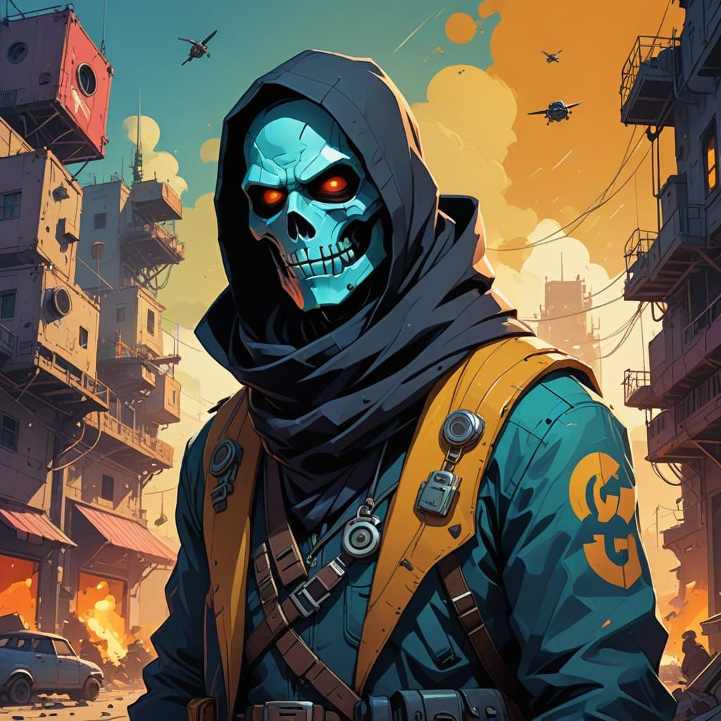 Dynamic Cartoon Illustration of Confident Brawl Stars Charac...