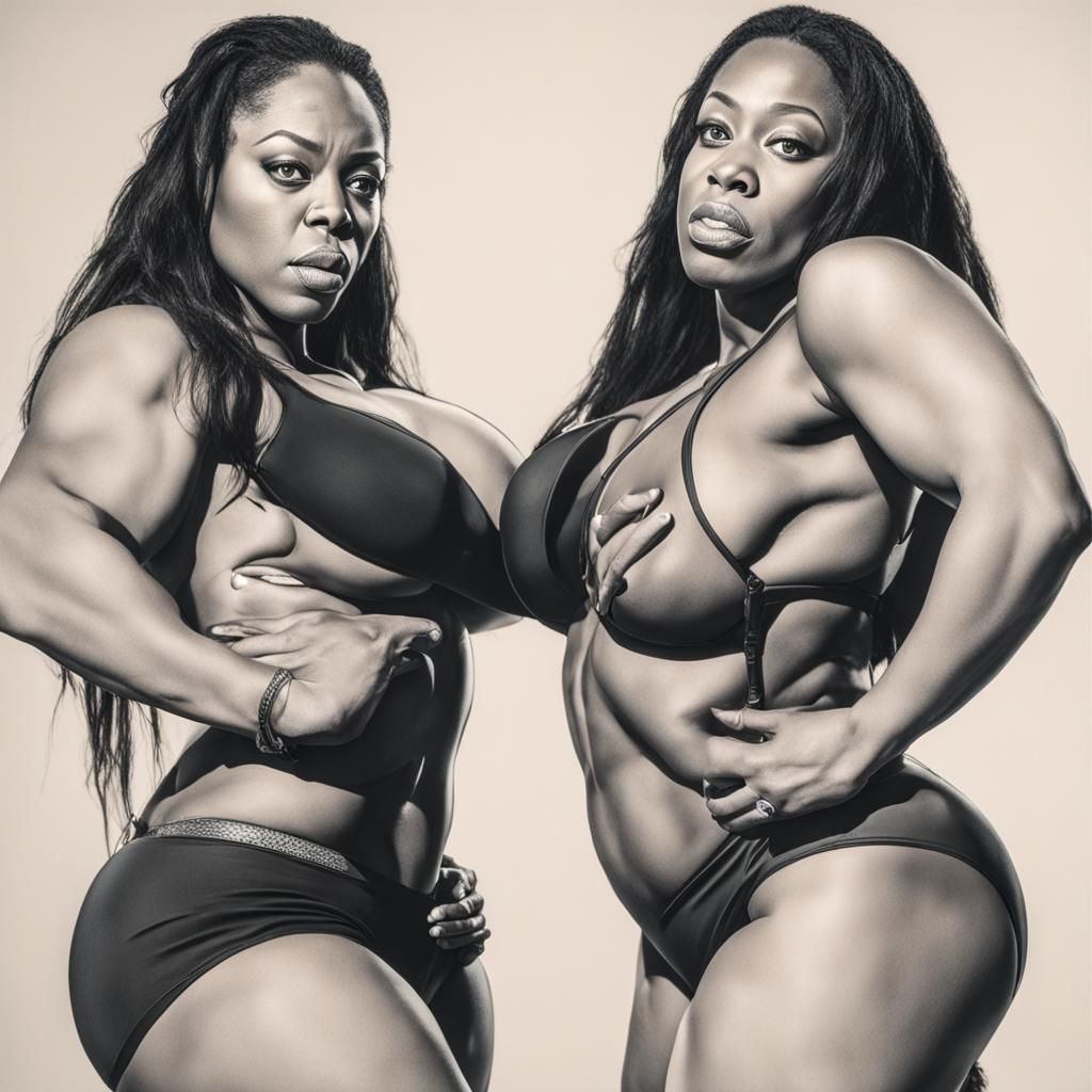 Intense Staredown: Two Rivals Face Off