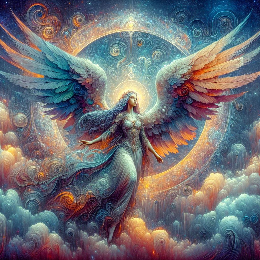 Archangel Ariel: Archangel of Nature, Matte Painting