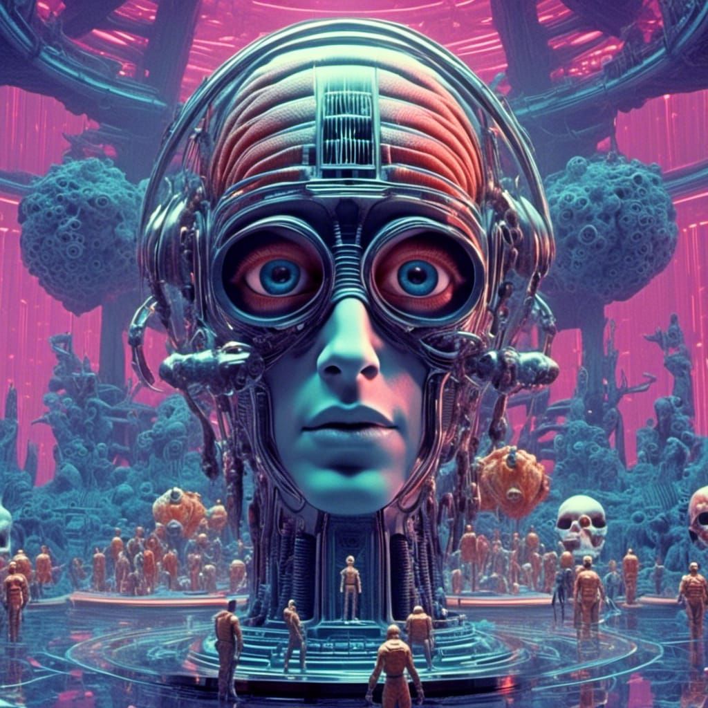 Vaporwave Quantum Hivemind in Equilibrium