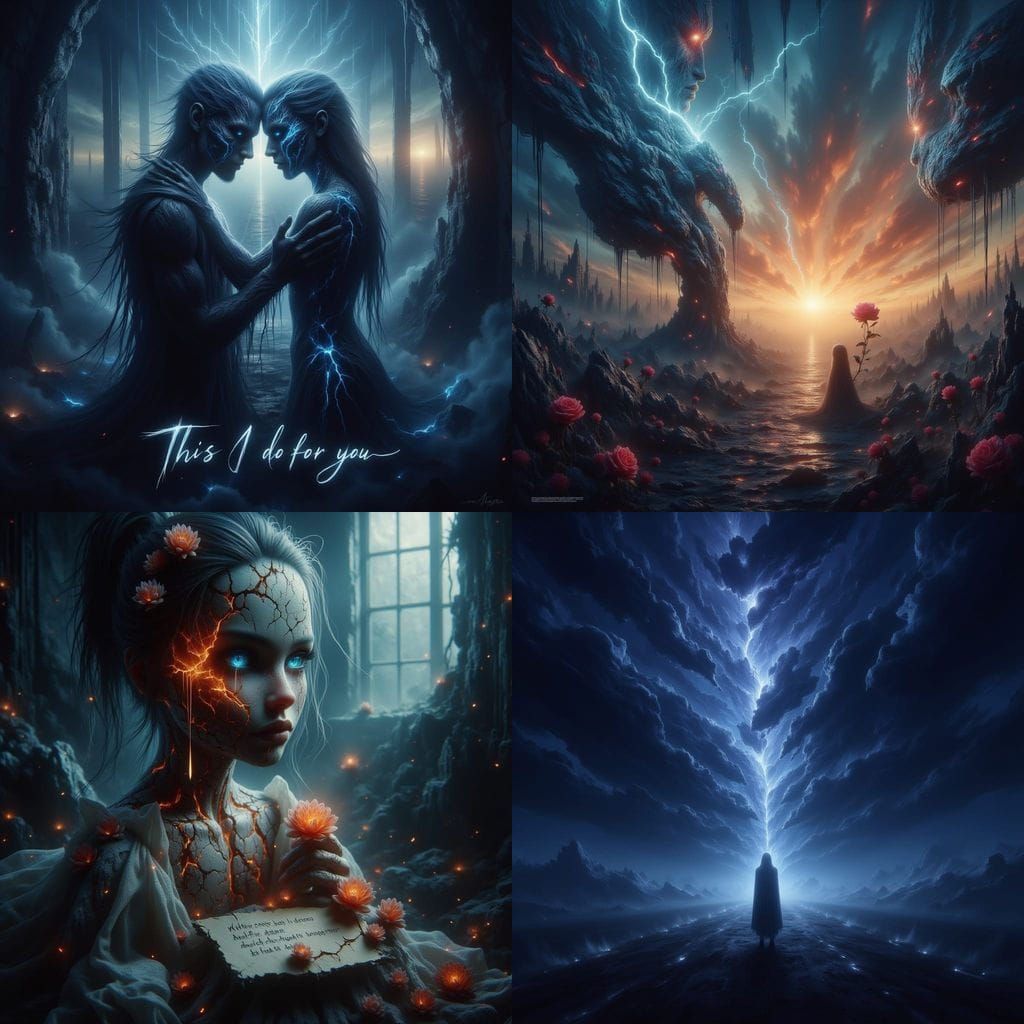 Darkness and Light: A Symbolic Journey Through Emotion