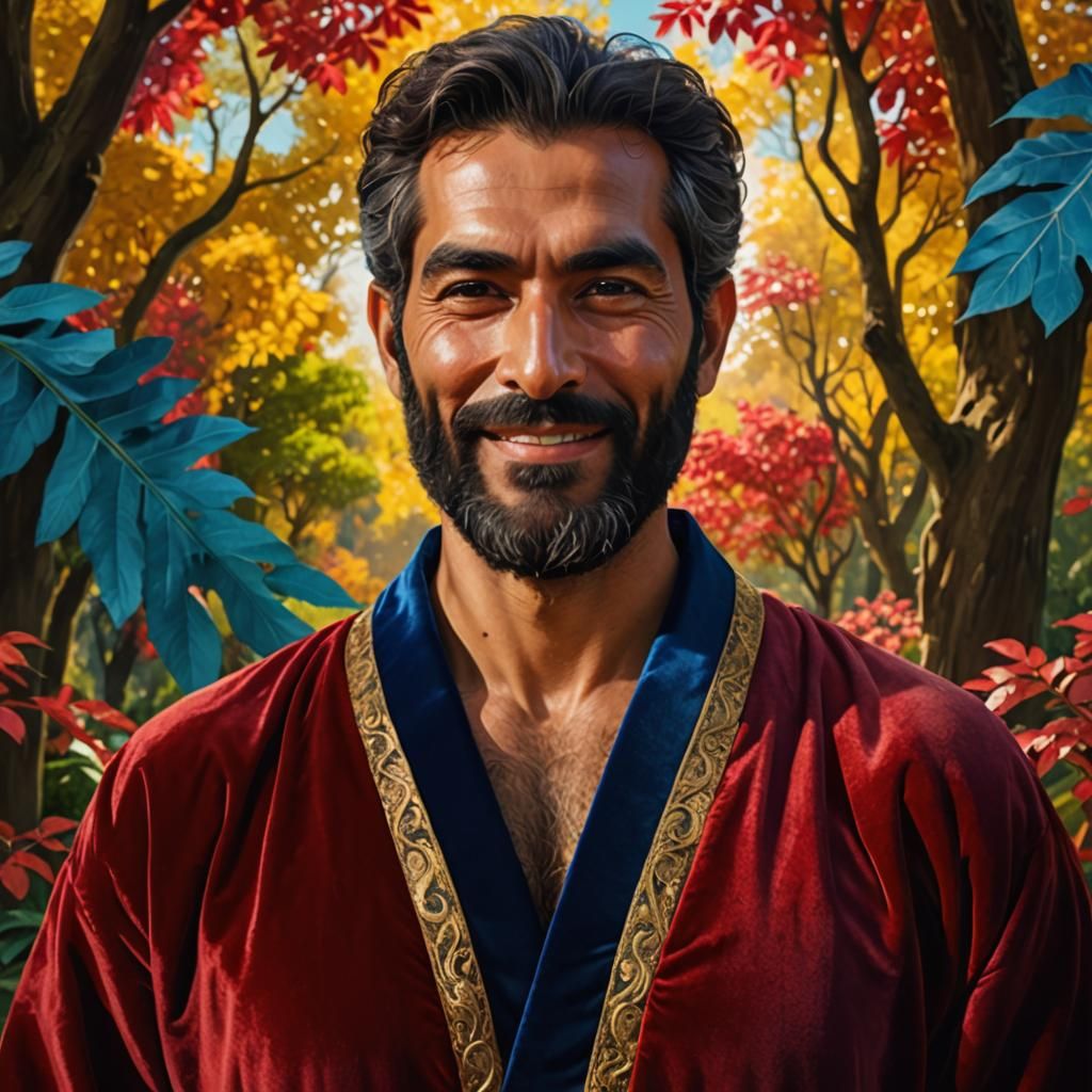 A Bearded Gentleman in Paradise