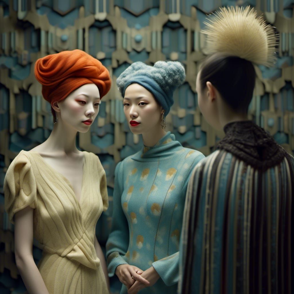 Polychromatic City Life: Hyperrealistic Matte Painting