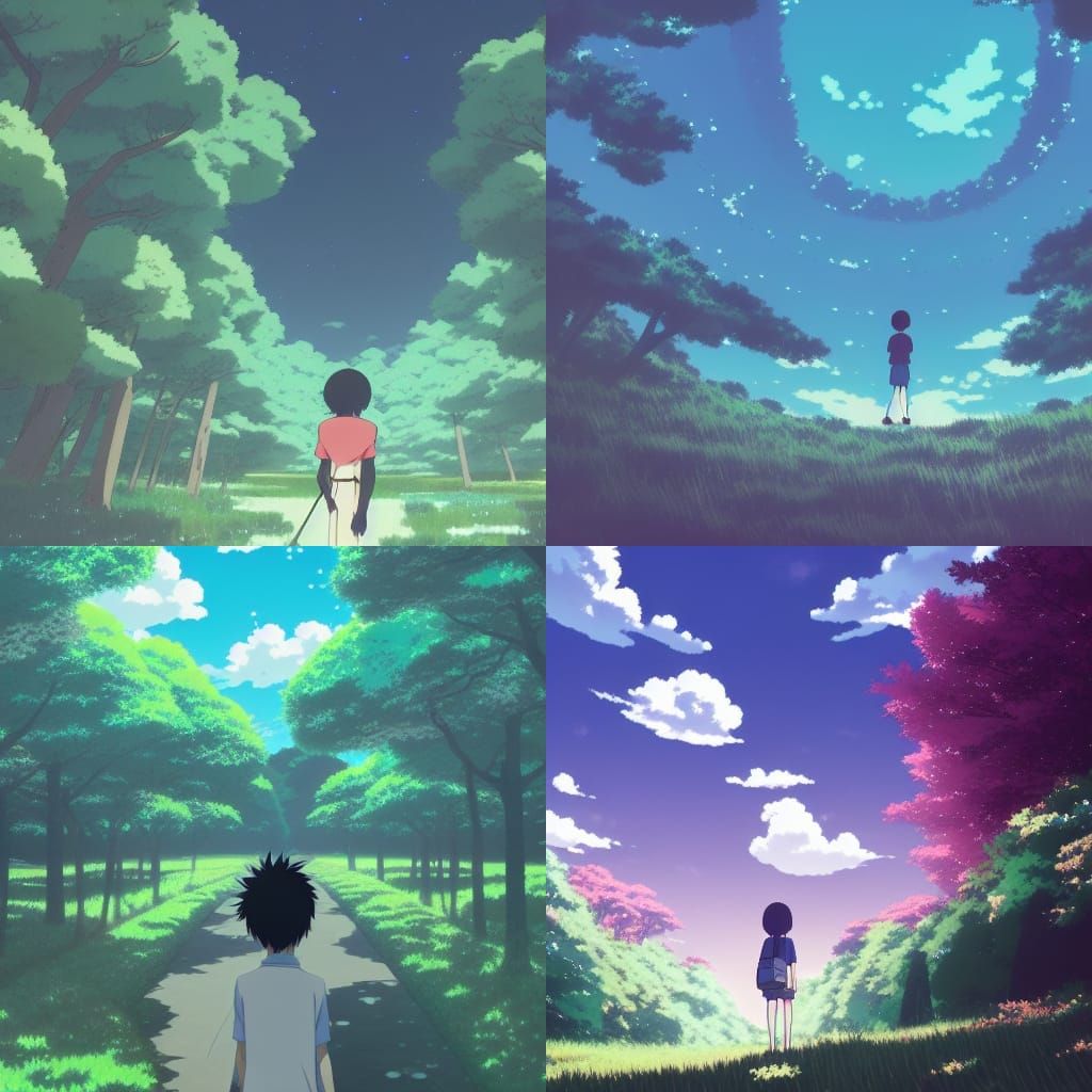 Anime Key Visual in Studio Ghibli Style