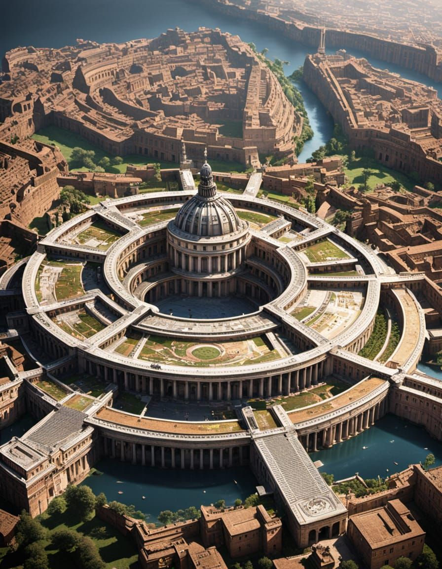 Floating Vatican City in Futuristic Sacred Architecture