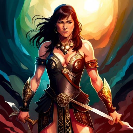 Xena Warrior Princess: Hyperdetailed Concept Art